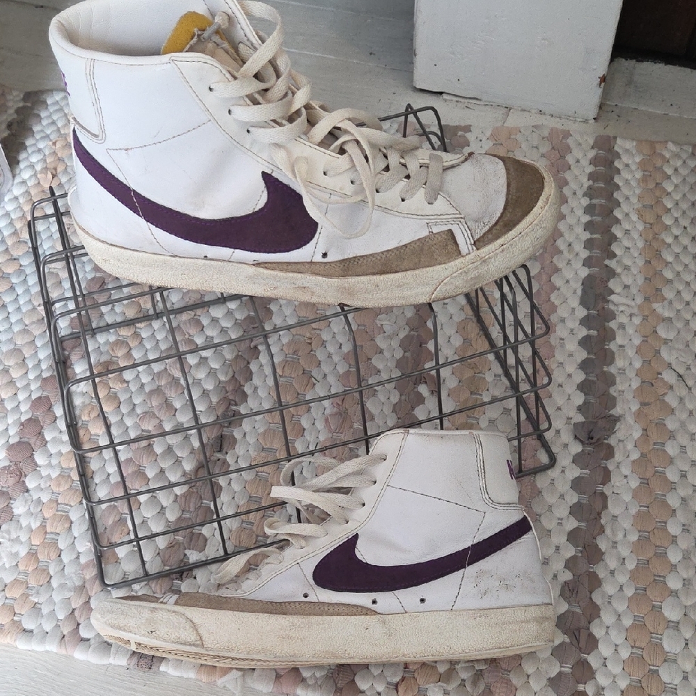 ****SOLD*****Nike Blazer White and Purple Sneakers